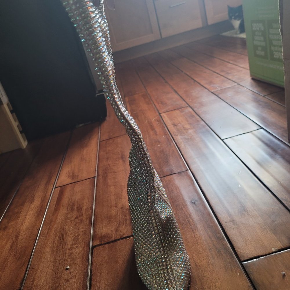 Never worn Betsy Johnson Farrah Knee High Rhinestone Boots - Picture 2 of 9